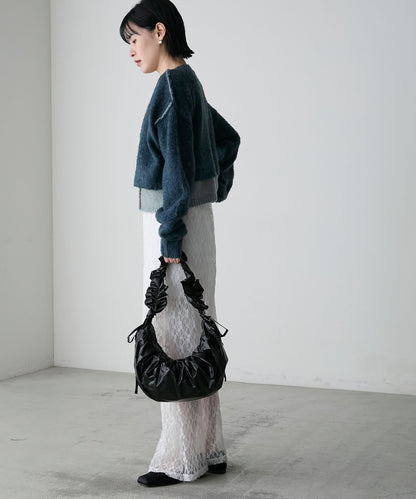 forksy. 假2件拼色短版cardigan - Image 89