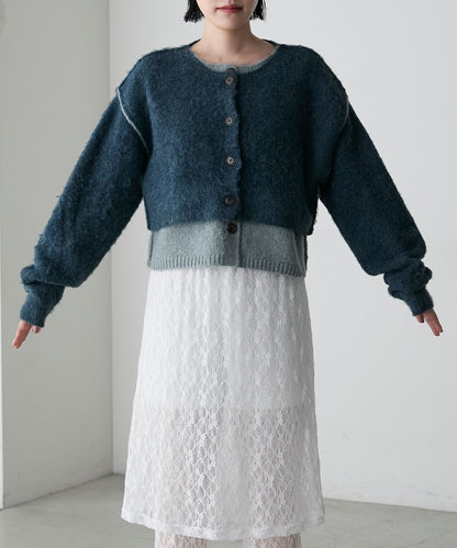 forksy. 假2件拼色短版cardigan - Image 102