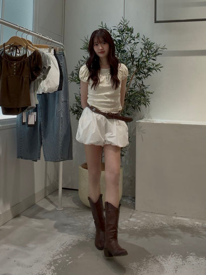 Kastane 羅紋修身掛脖露背Henley Tee - Image 70
