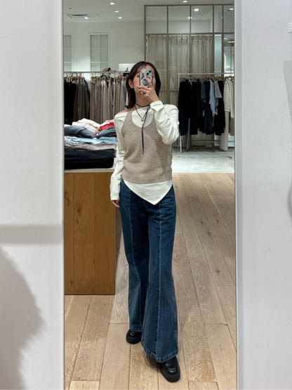 mystic Halter bustier set long T-shirt