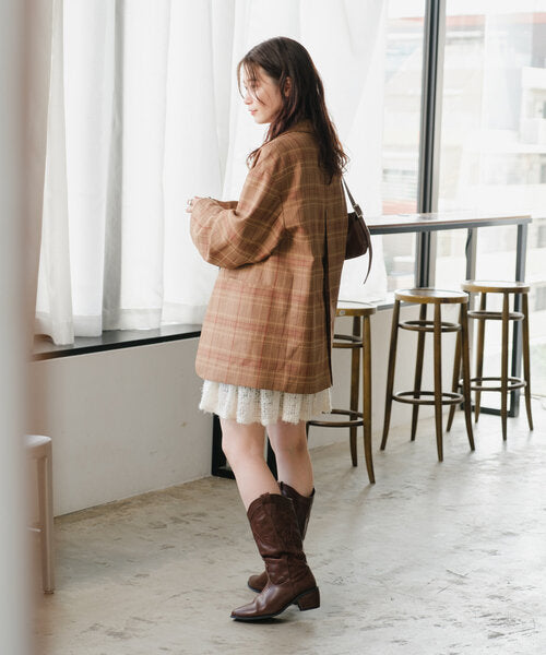 Kastane 格紋西裝外套