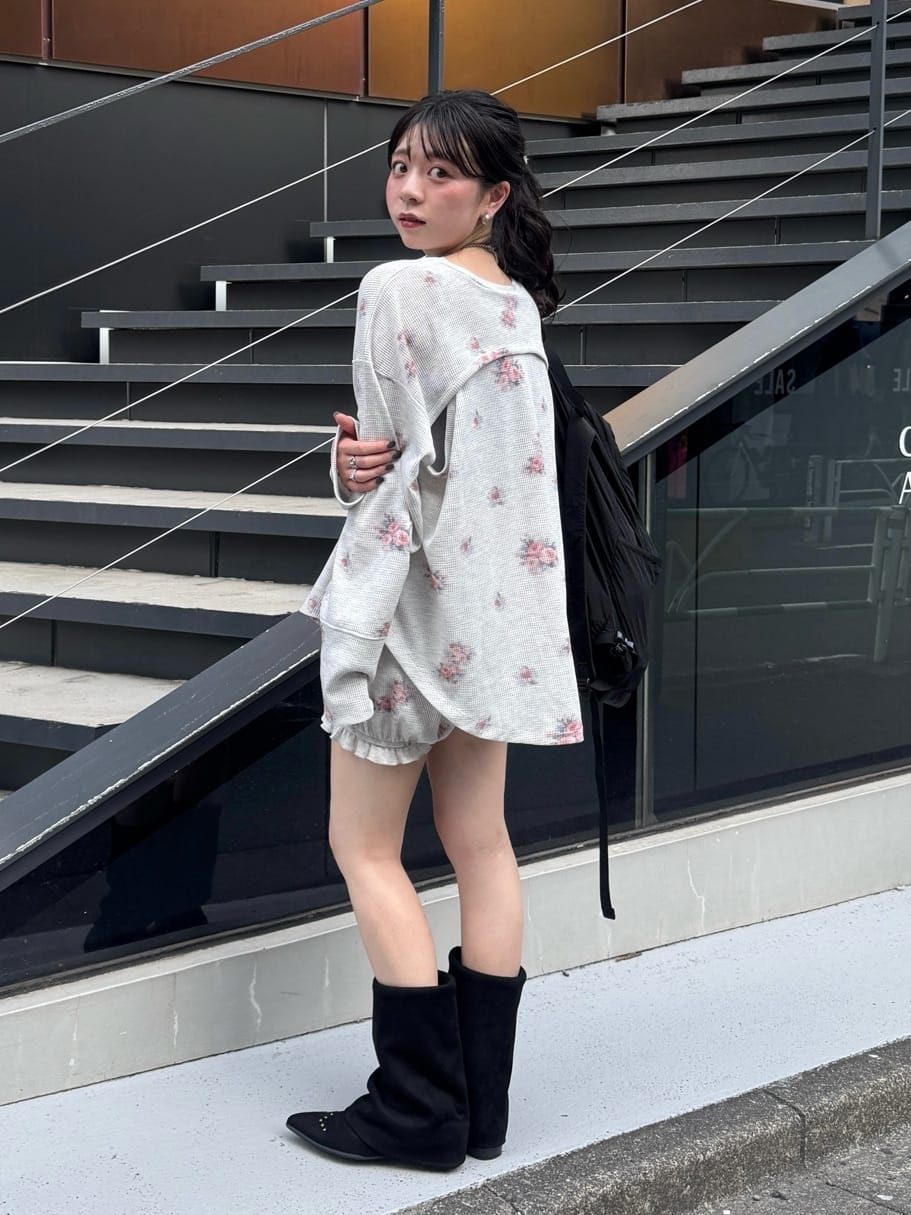 [純色/碎花] Kastane Back Design Waffle Henley Tee - Image 57