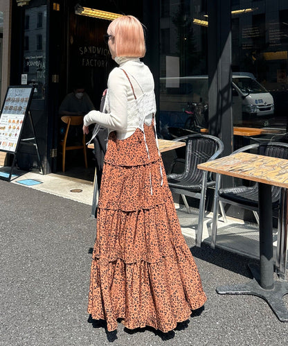 フリルティアードキャミワンピ