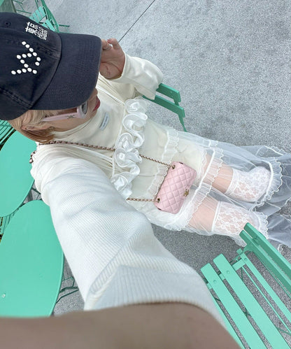 フリルティアードキャミワンピ