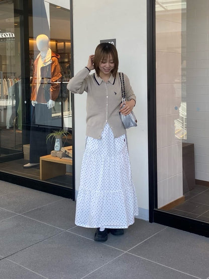 CPCM x U.S. POLO ASSN. Collared Knit Button Cardigan