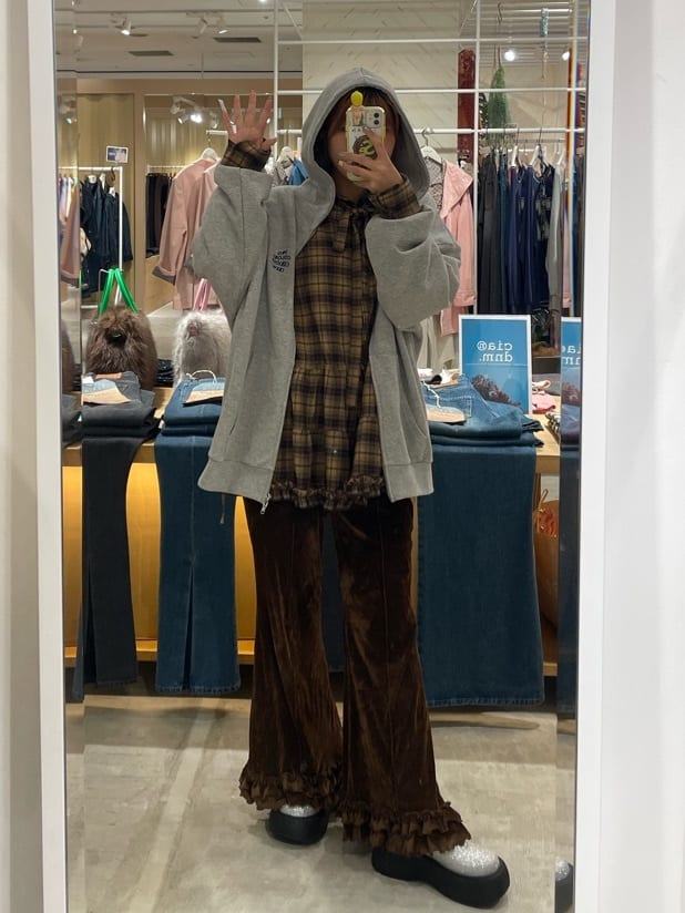 [Layer正] CIAOPANIC Lace Mellow Hoodie Tops - Image 68