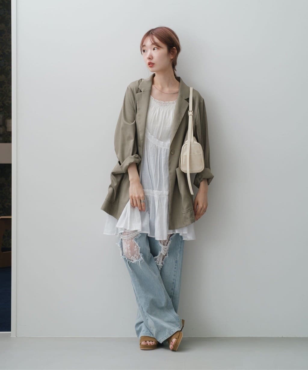 [大人氣] Kastane Lace Denim