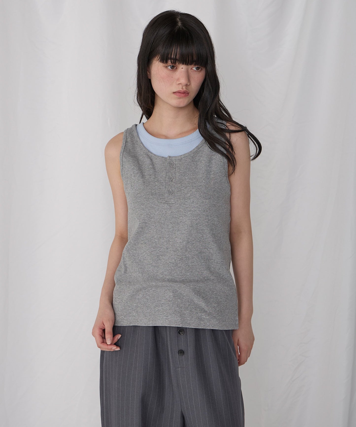 [2件Set] Henry Design & American Sleeve Tank Tops - Image 77