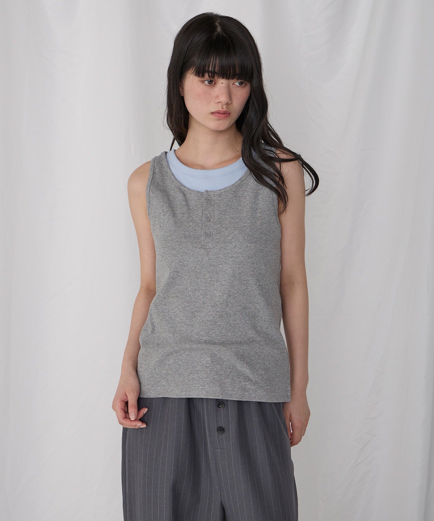 [2件Set] Henry Design & American Sleeve Tank Tops - Image 77