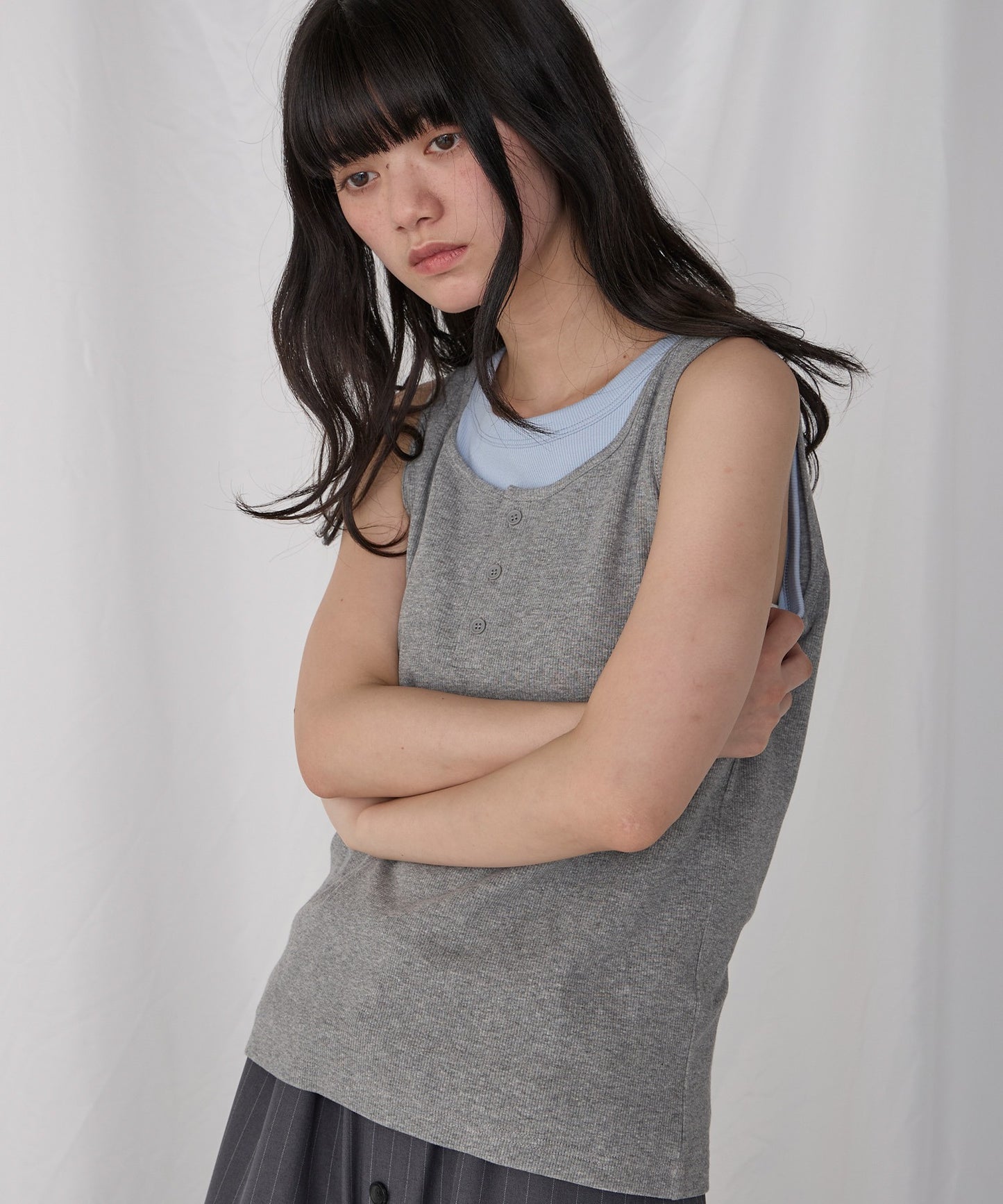 [2件Set] Henry Design & American Sleeve Tank Tops - Image 81