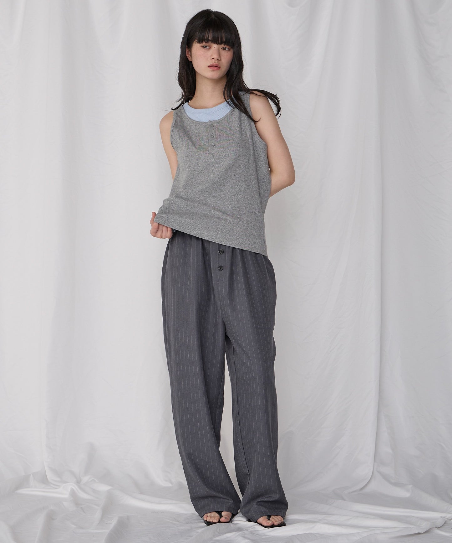 [2件Set] Henry Design & American Sleeve Tank Tops - Image 82