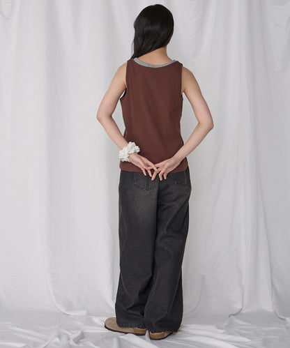 [2件Set] Henry Design & American Sleeve Tank Tops - Image 47