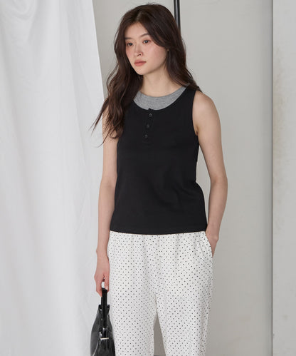 [2件Set] Henry Design & American Sleeve Tank Tops - Image 31
