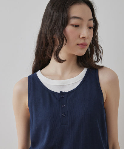 [2件Set] Henry Design & American Sleeve Tank Tops - Image 33