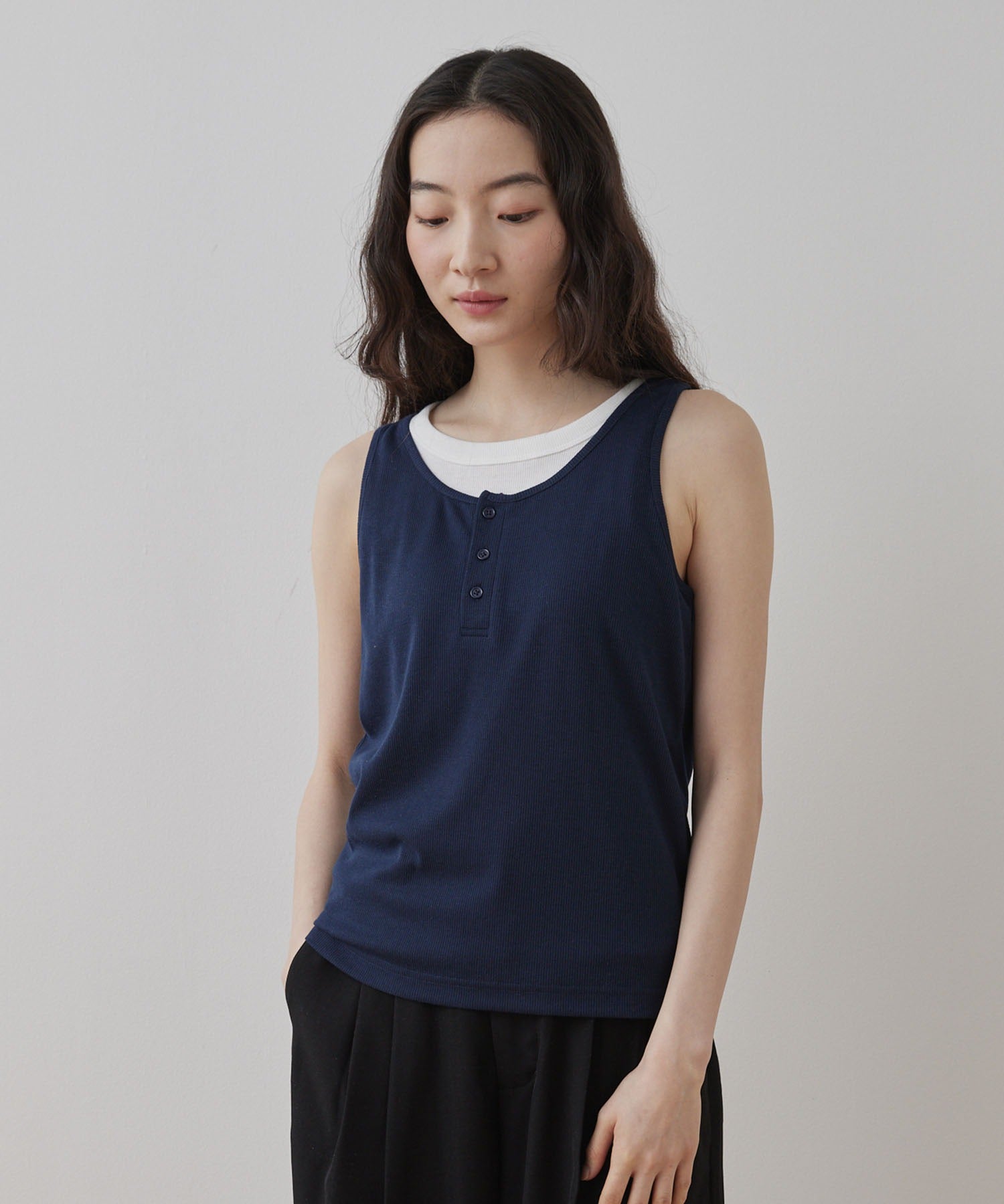 [2件Set] Henry Design & American Sleeve Tank Tops - Image 34