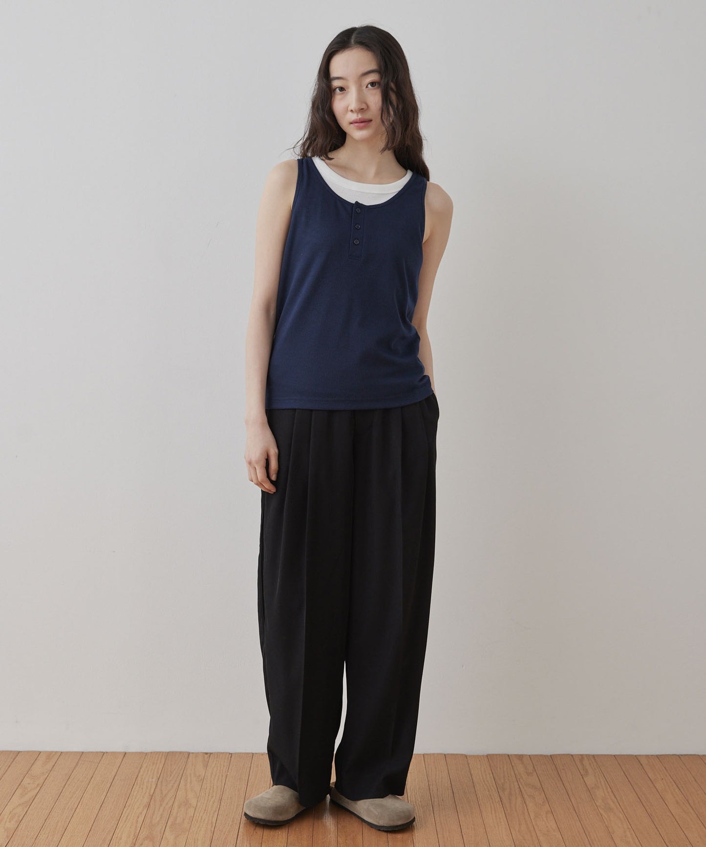 [2件Set] Henry Design & American Sleeve Tank Tops - Image 38