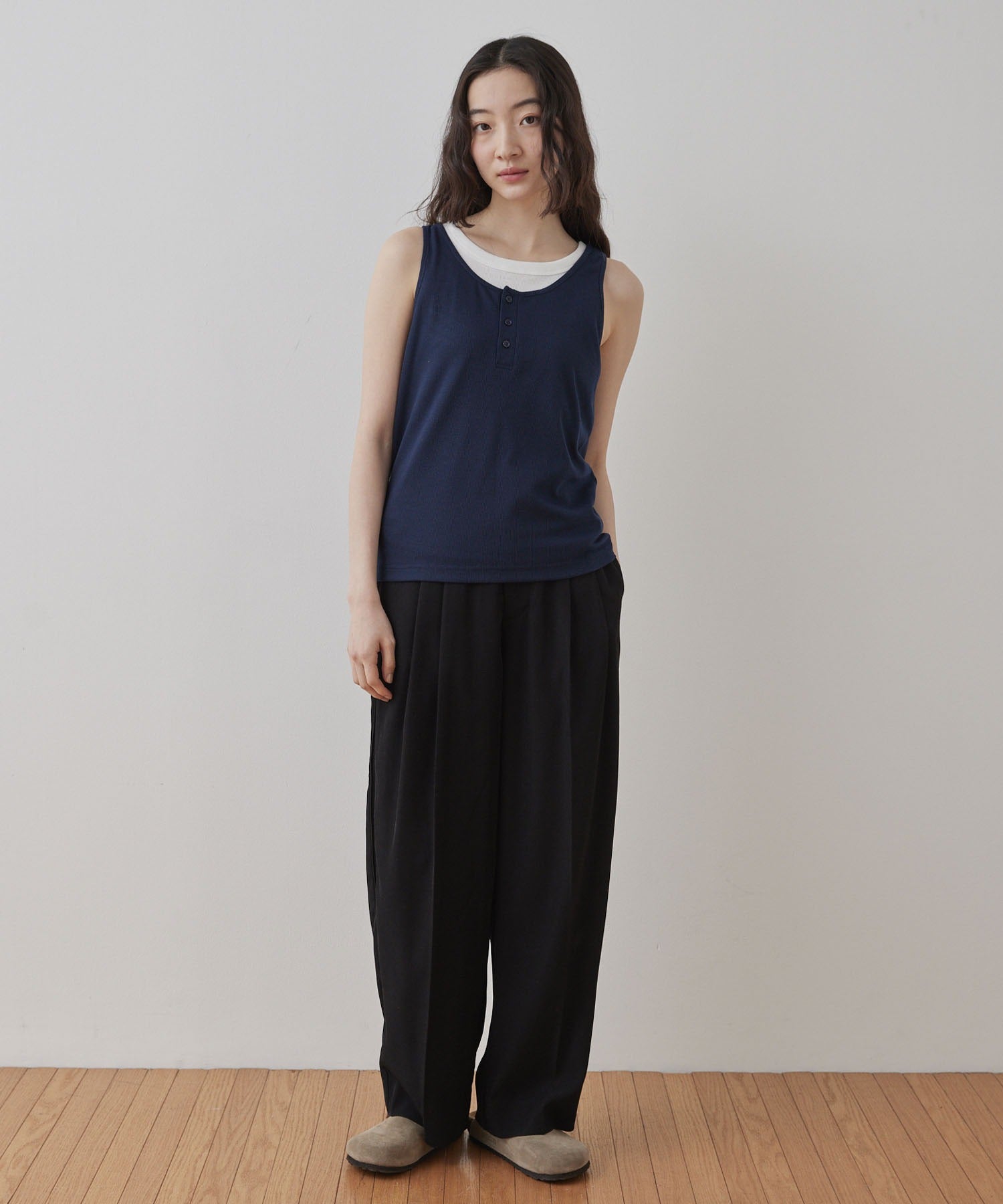 [2件Set] Henry Design & American Sleeve Tank Tops - Image 38