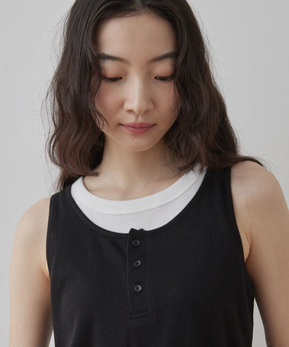[2件Set] Henry Design & American Sleeve Tank Tops - Image 55