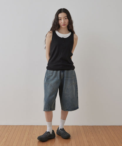 [2件Set] Henry Design & American Sleeve Tank Tops - Image 58