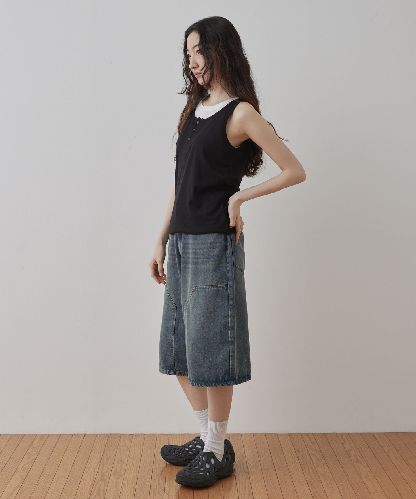 [2件Set] Henry Design & American Sleeve Tank Tops - Image 60