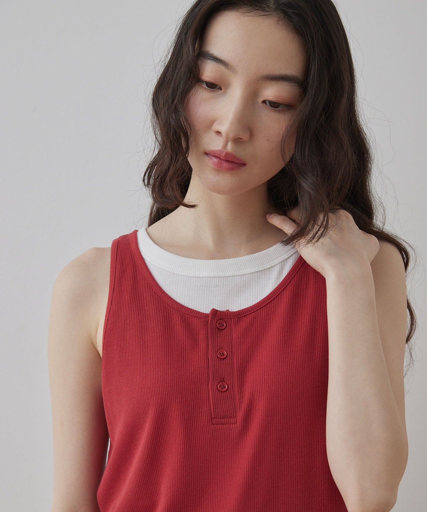 [2件Set] Henry Design & American Sleeve Tank Tops - Image 62