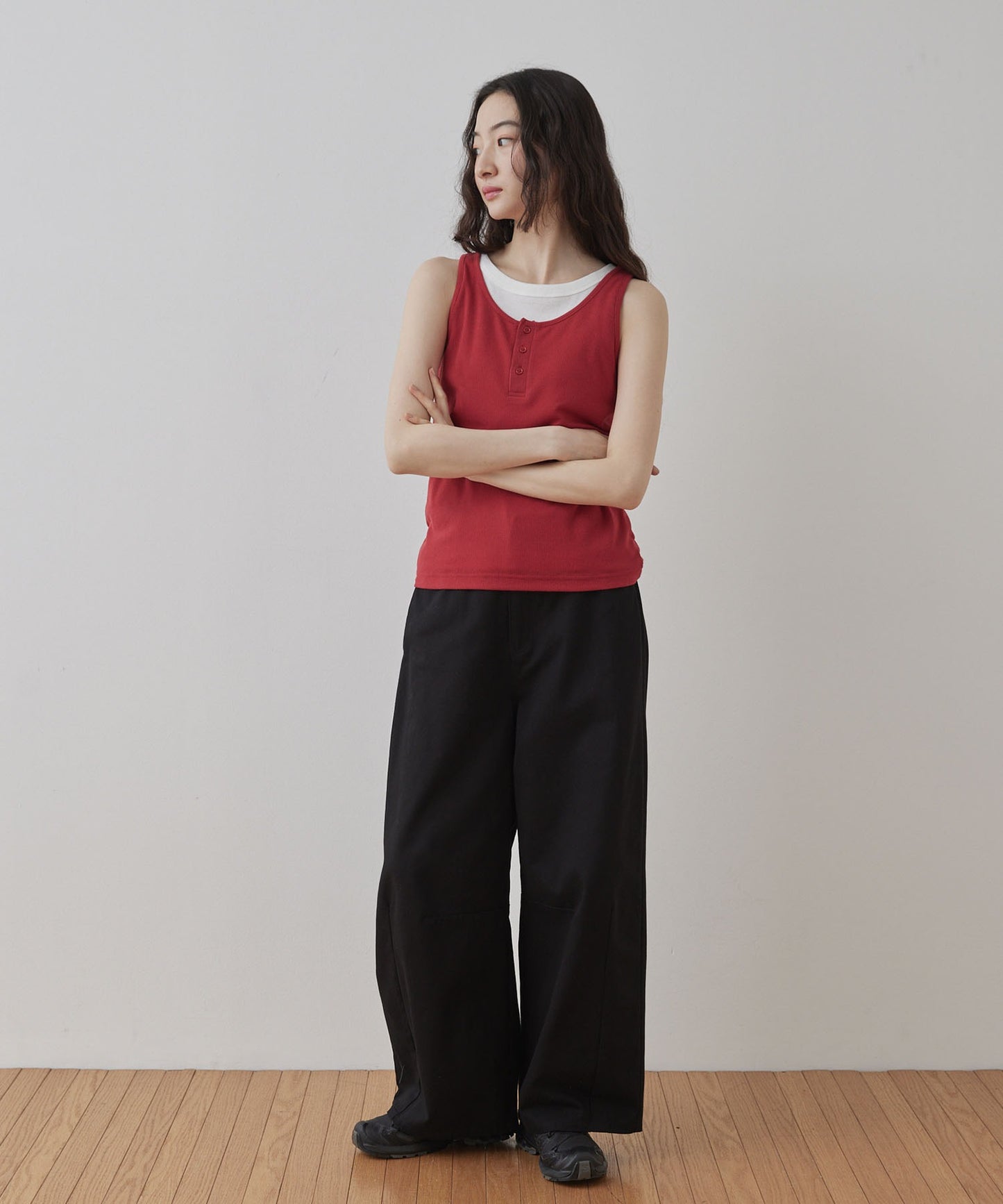 [2件Set] Henry Design & American Sleeve Tank Tops - Image 70