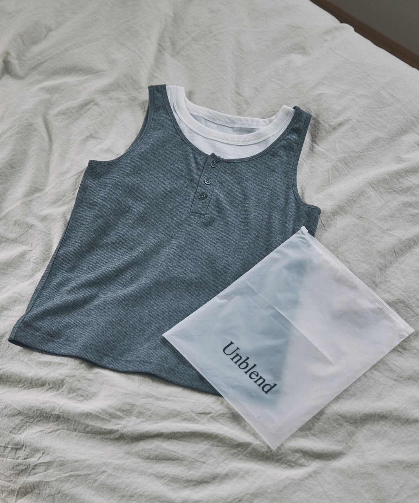 [2件Set] Henry Design & American Sleeve Tank Tops - Image 100