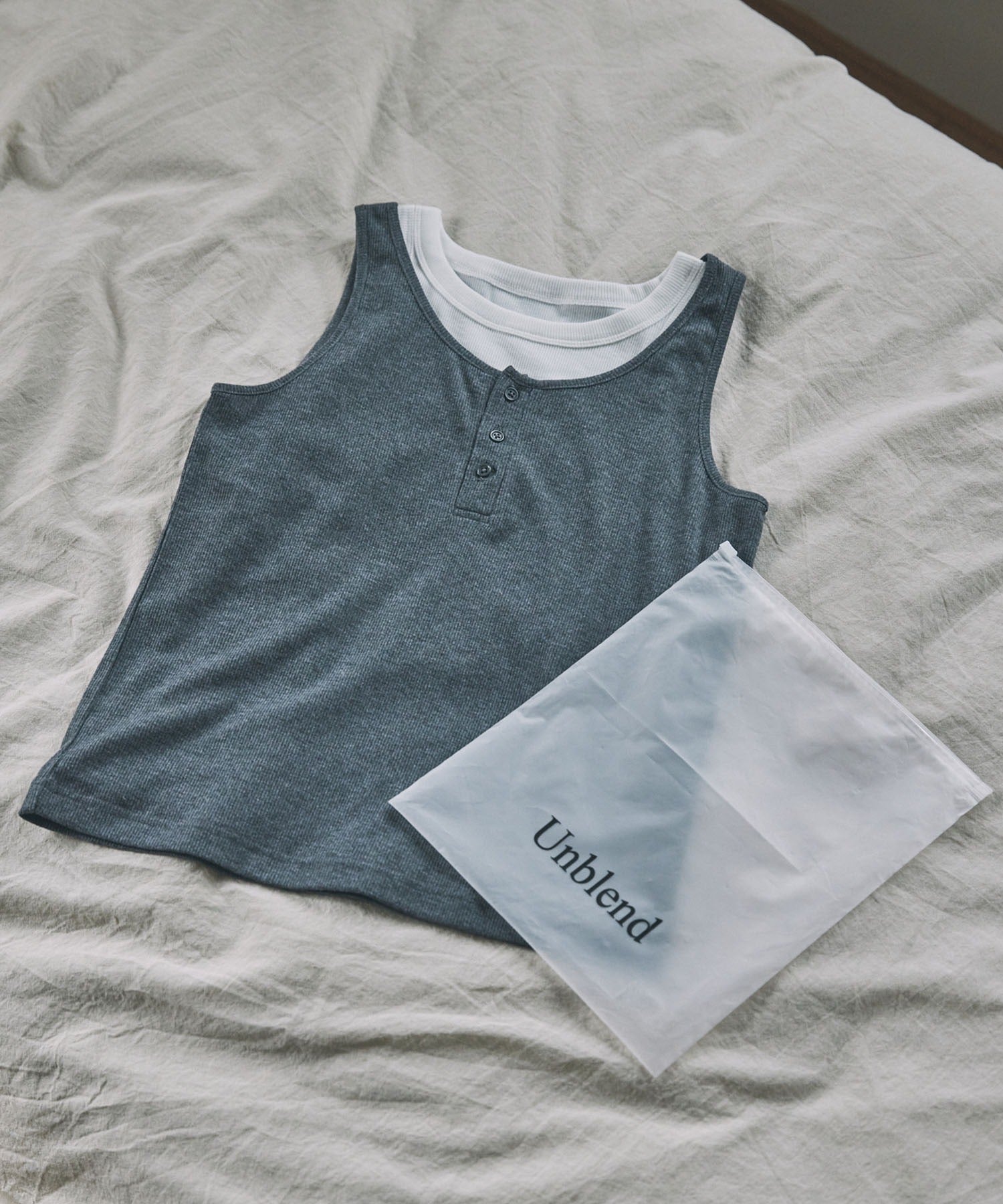 [2件Set] Henry Design & American Sleeve Tank Tops - Image 100