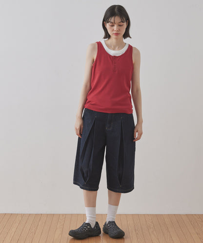 [2件Set] Henry Design & American Sleeve Tank Tops - Image 72