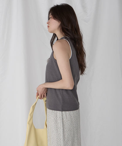 [2件Set] Henry Design & American Sleeve Tank Tops - Image 11