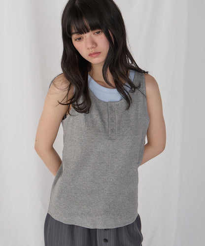 [2件Set] Henry Design & American Sleeve Tank Tops - Image 75