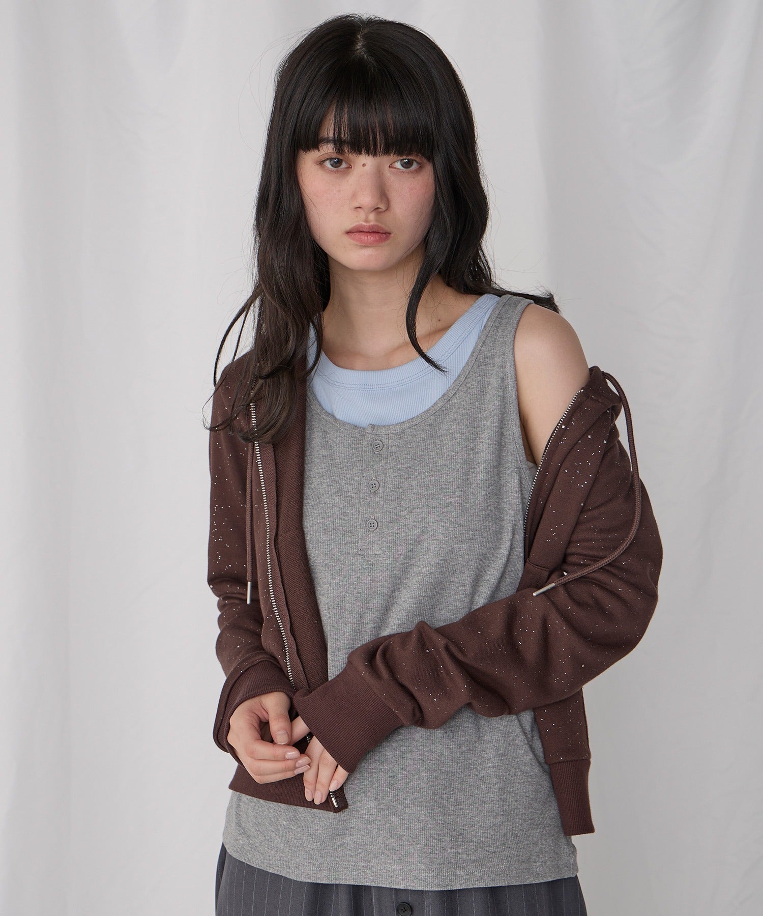 [2件Set] Henry Design & American Sleeve Tank Tops - Image 76