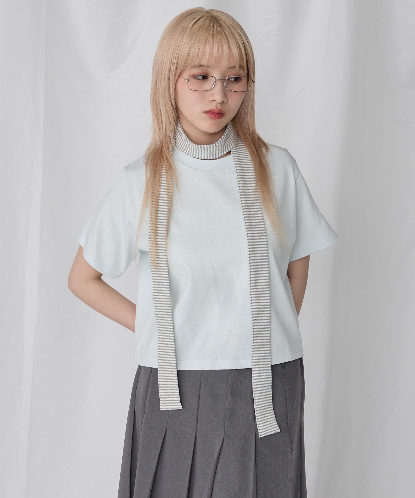 [2件Set] Basic Cotton T-Shirts - Image 107