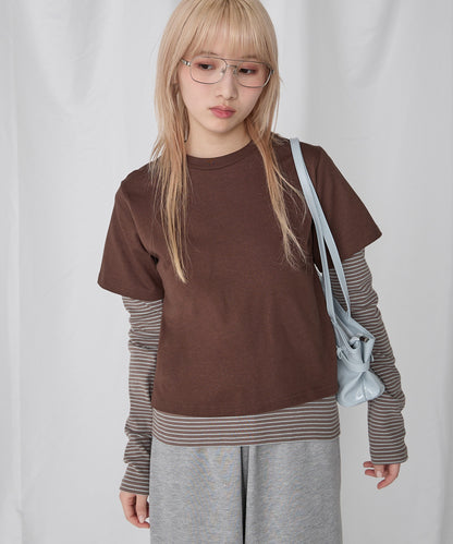 [2件Set] Basic Cotton T-Shirts - Image 96