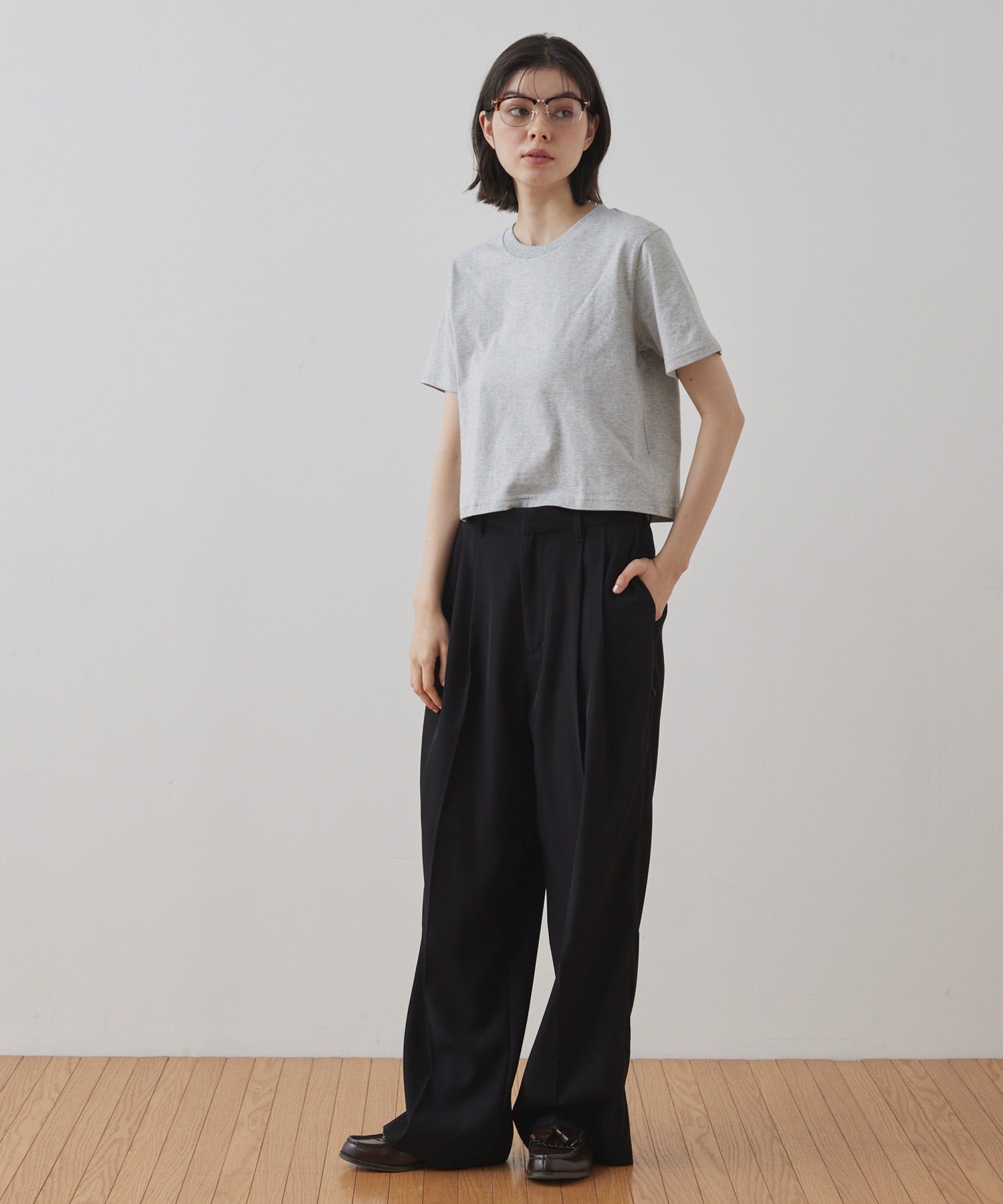 [2件Set] Basic Cotton T-Shirts - Image 47