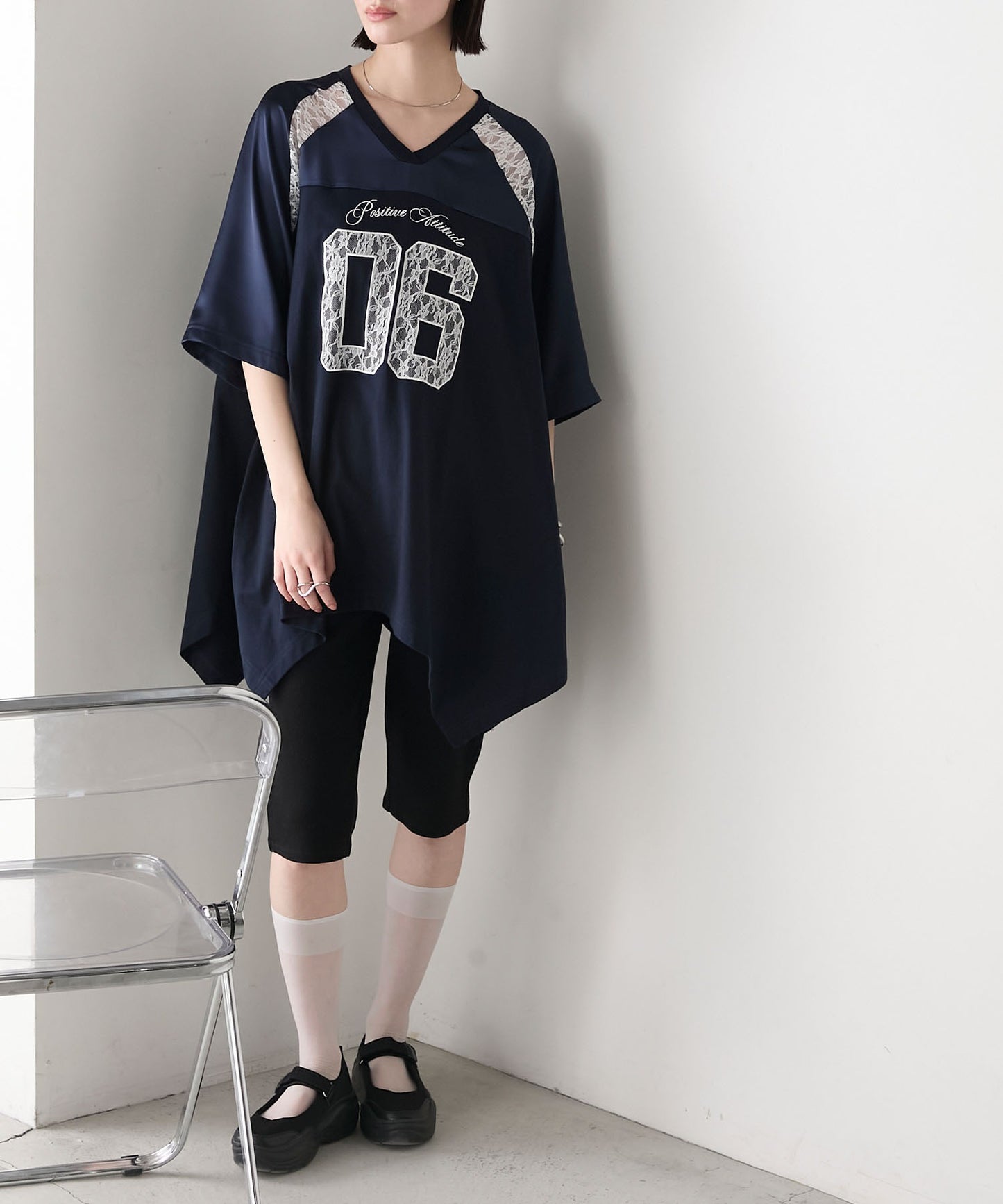 [現貨] Forksy. 緞面Lace football tee⚽️