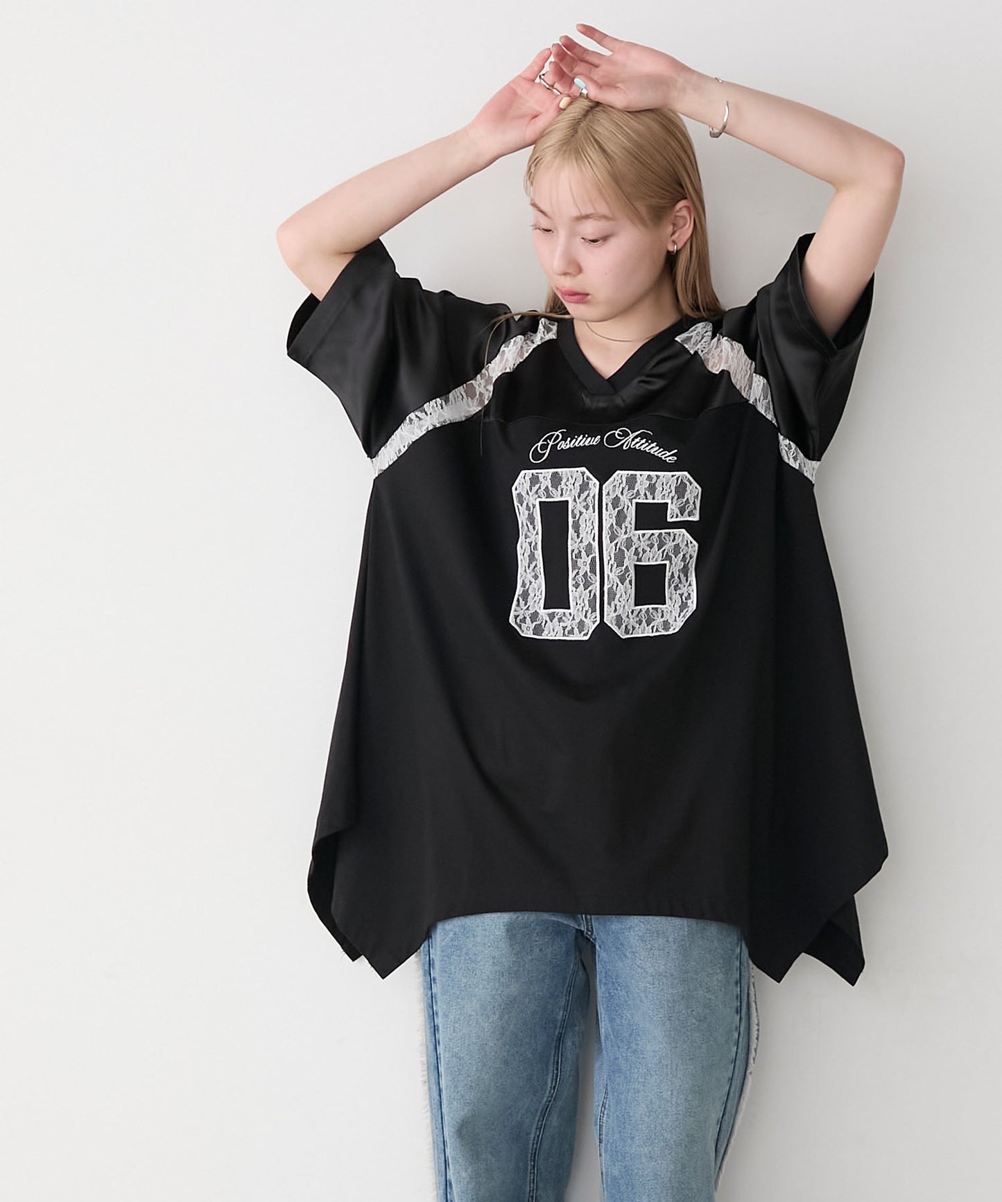 [現貨] Forksy. 緞面Lace football tee⚽️