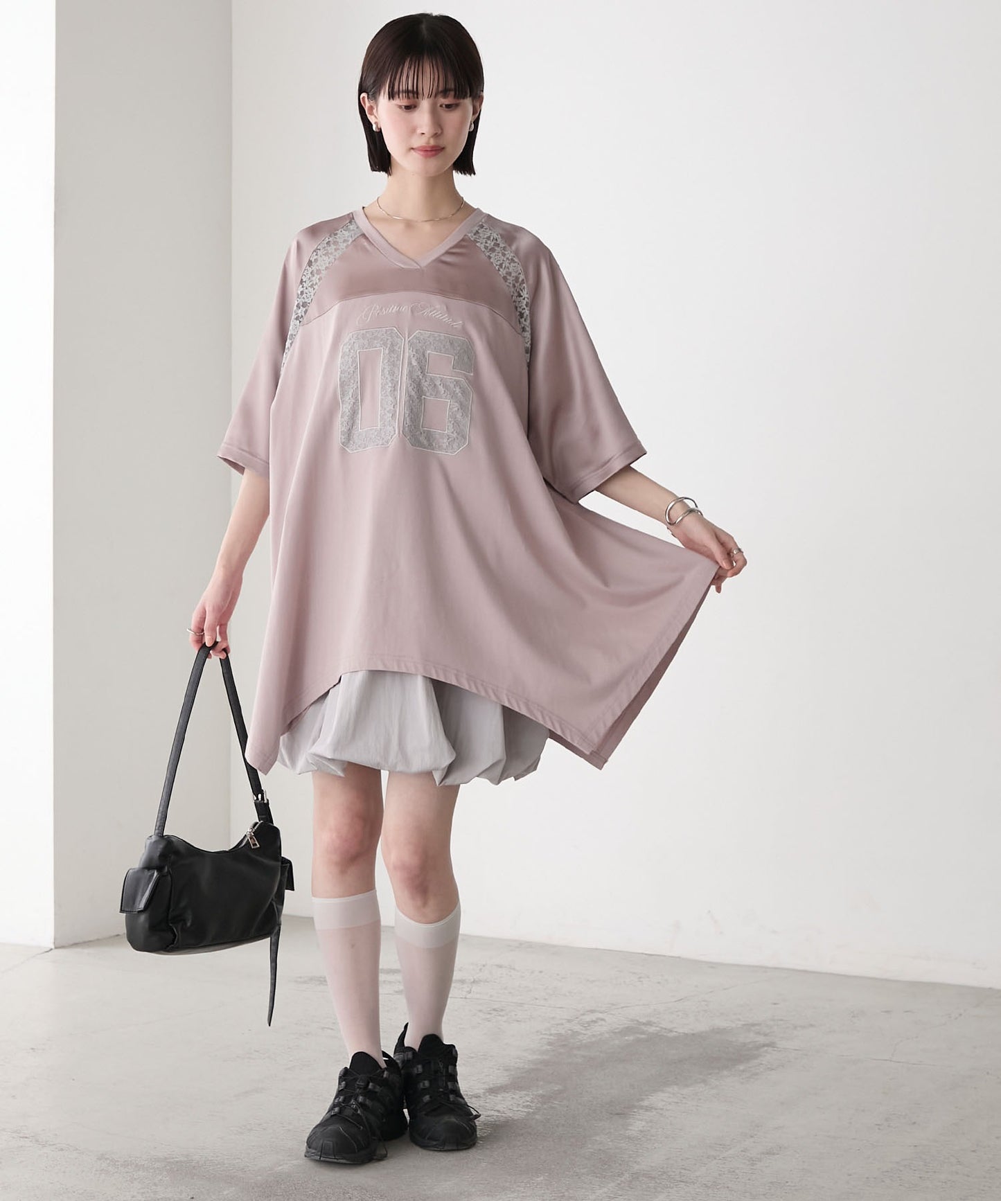 [現貨] Forksy. 緞面Lace football tee⚽️