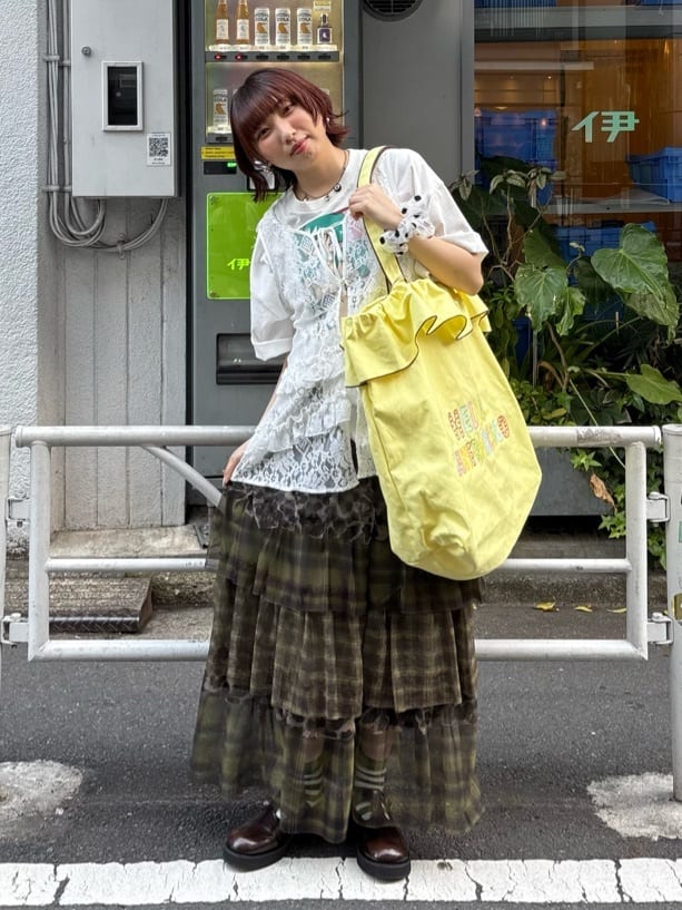 CIAOPANIC Mix Pattern 薄紗層層長裙 - Image 23