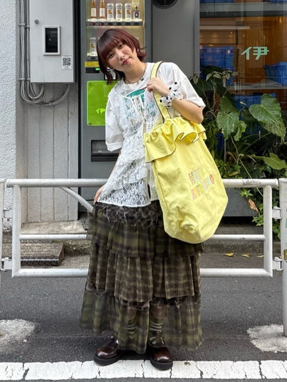 CIAOPANIC Mix Pattern 薄紗層層長裙 - Image 23