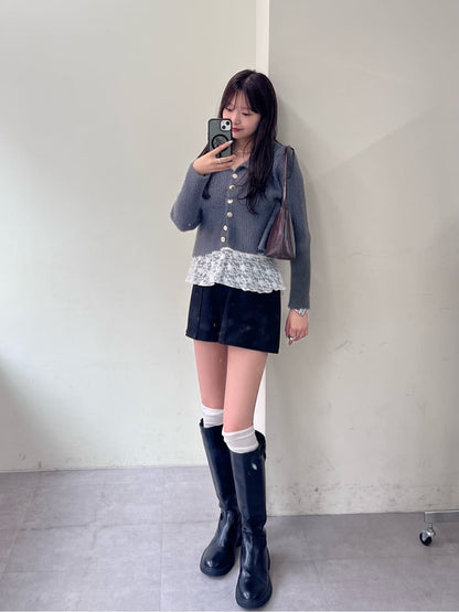 [內搭Good！！] mystic Lace peplum halter camisole - Image 52
