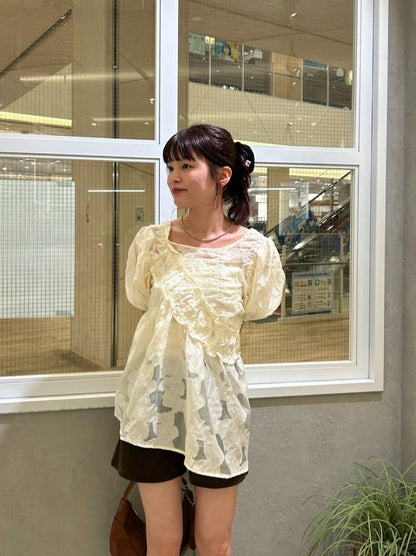 kastane Frill sash blouse - Image 86