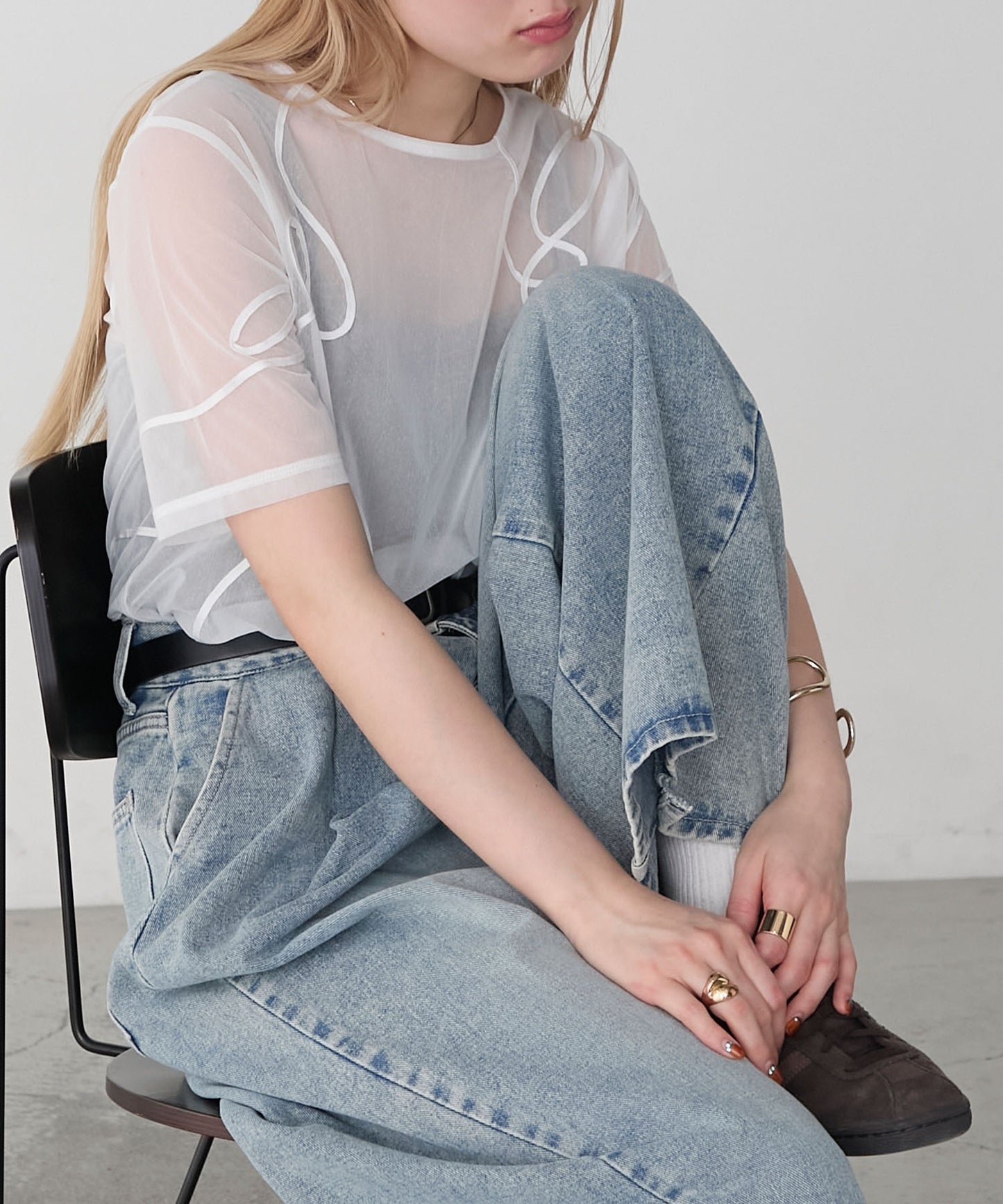 forksy. 薄紗短袖Tee - Image 6