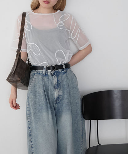 forksy. 薄紗短袖Tee - Image 10