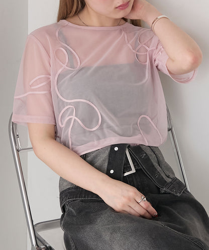 forksy. 薄紗短袖Tee - Image 53