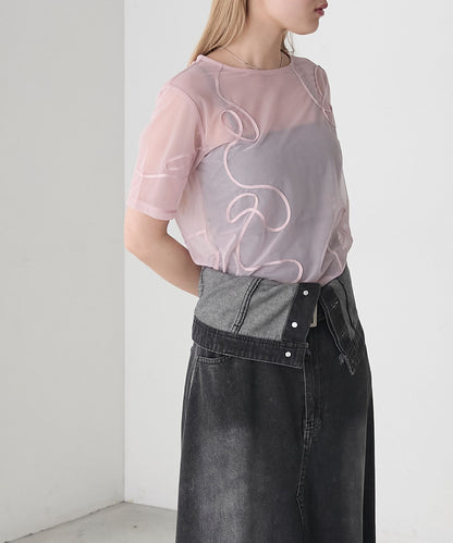 forksy. 薄紗短袖Tee - Image 60