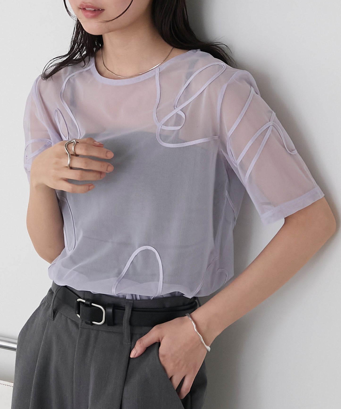 forksy. 薄紗短袖Tee - Image 41