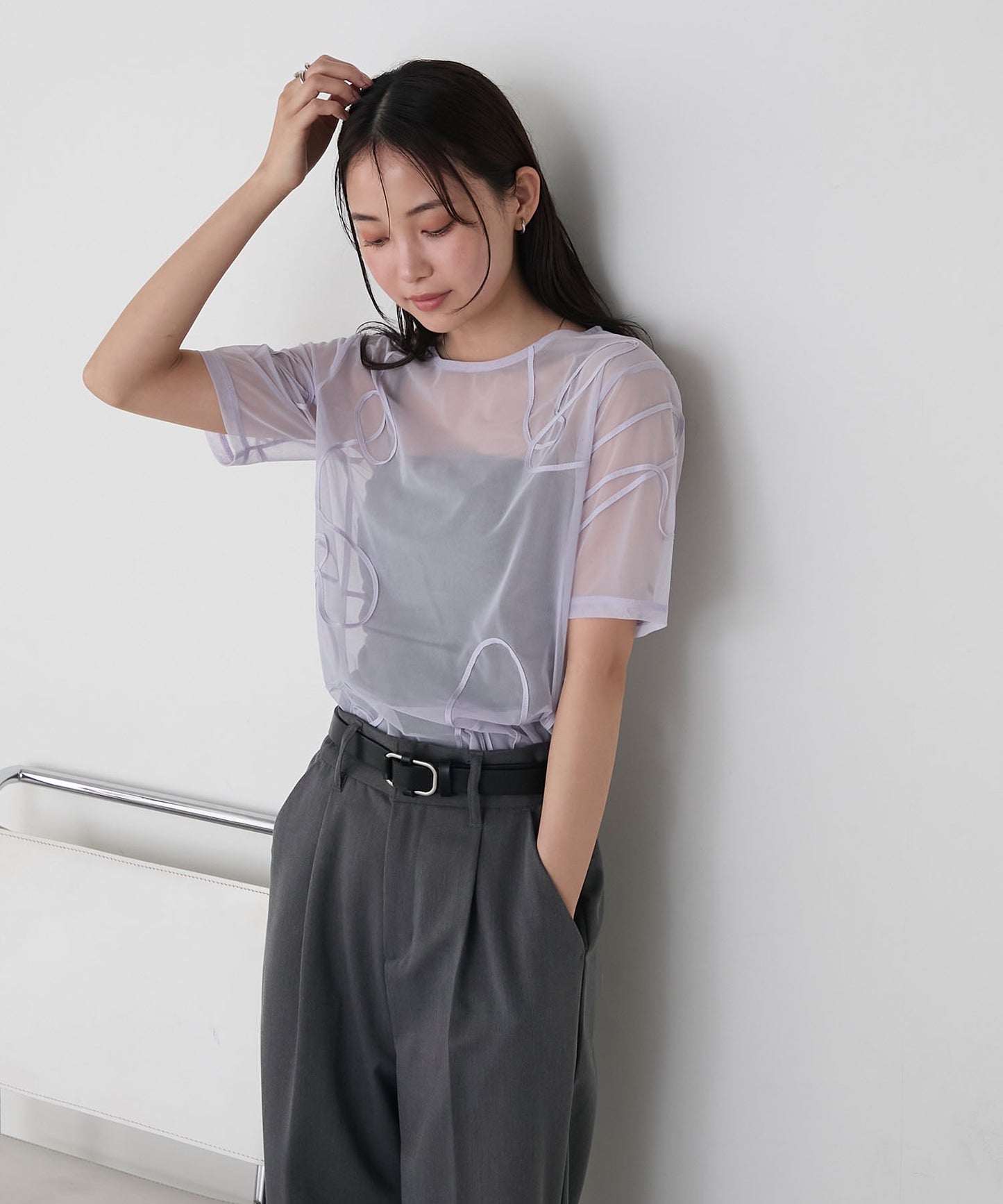 forksy. 薄紗短袖Tee - Image 43