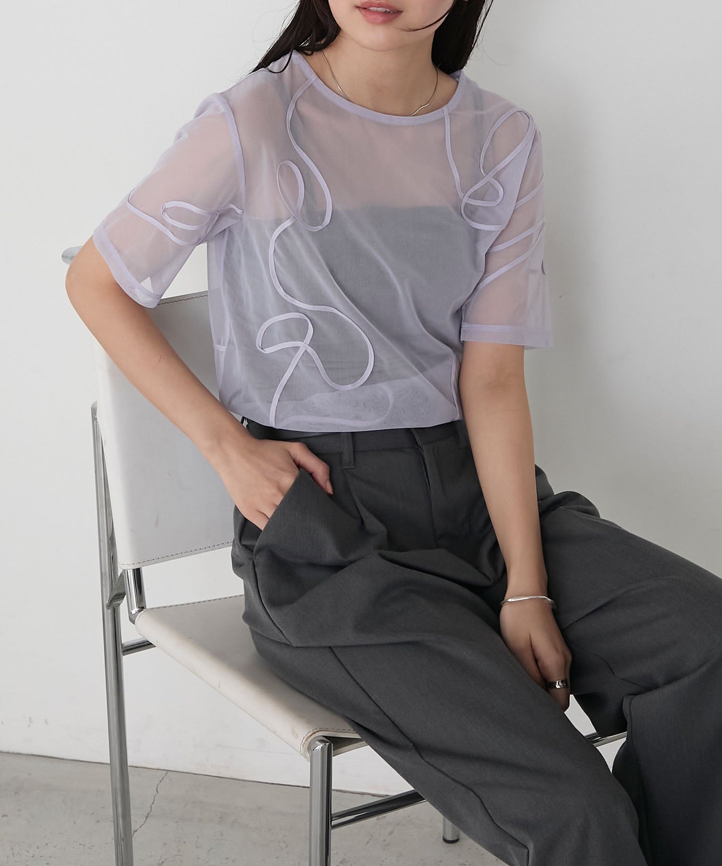 forksy. 薄紗短袖Tee - Image 44
