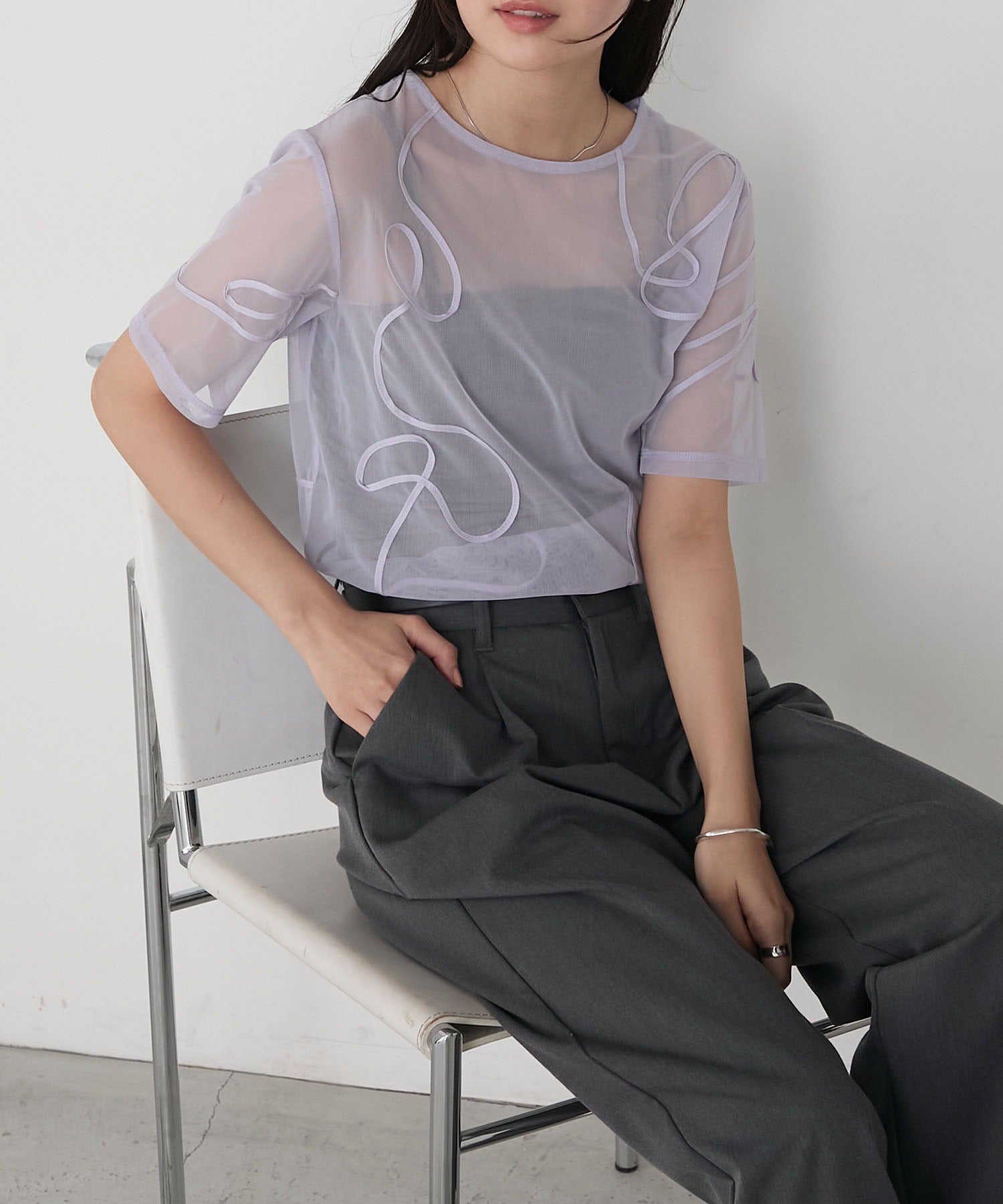 forksy. 薄紗短袖Tee - Image 44